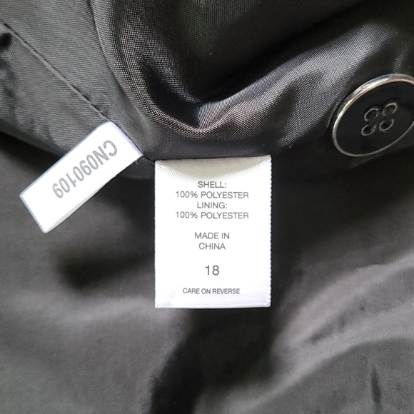 Tweed Blazer NY&Co sz18 Black & White EUC - Picture 4 of 5